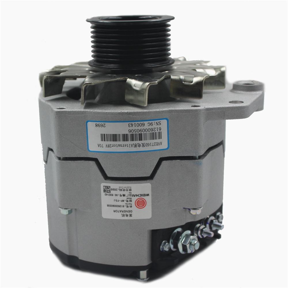 612600090506 kamiao WD615 WP10 ampahany maotera alternator ho an'ny Weichai Sinotruck Shacman