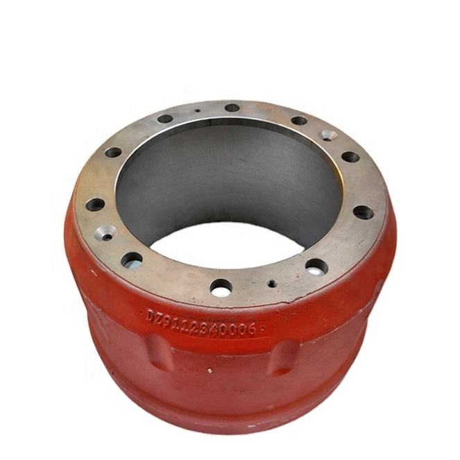SHACMAN Truck Rear Brake Drum DZ9112340006 Heavy Duty Steel Chassis Parts